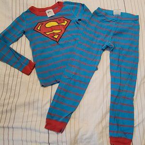 HANNA ANDERSSON Marvel Superman Long John Pajama Set - 120 OR 6-7 (PRE-…